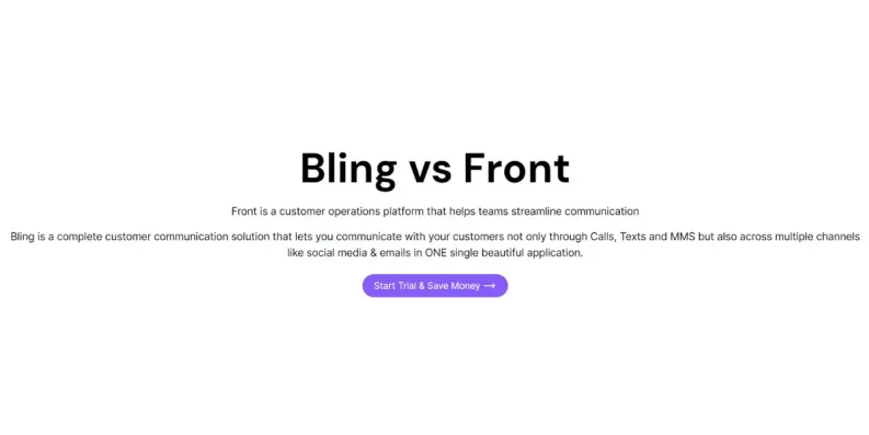 Front Alternative Bling Bling Vs Front Comparison