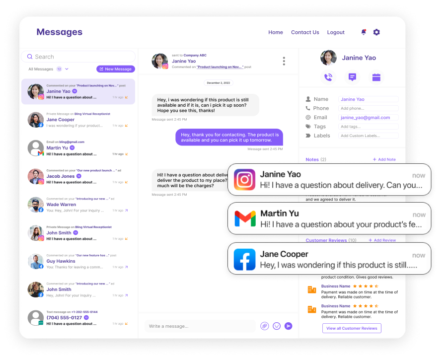 unified inbox, social media inbox