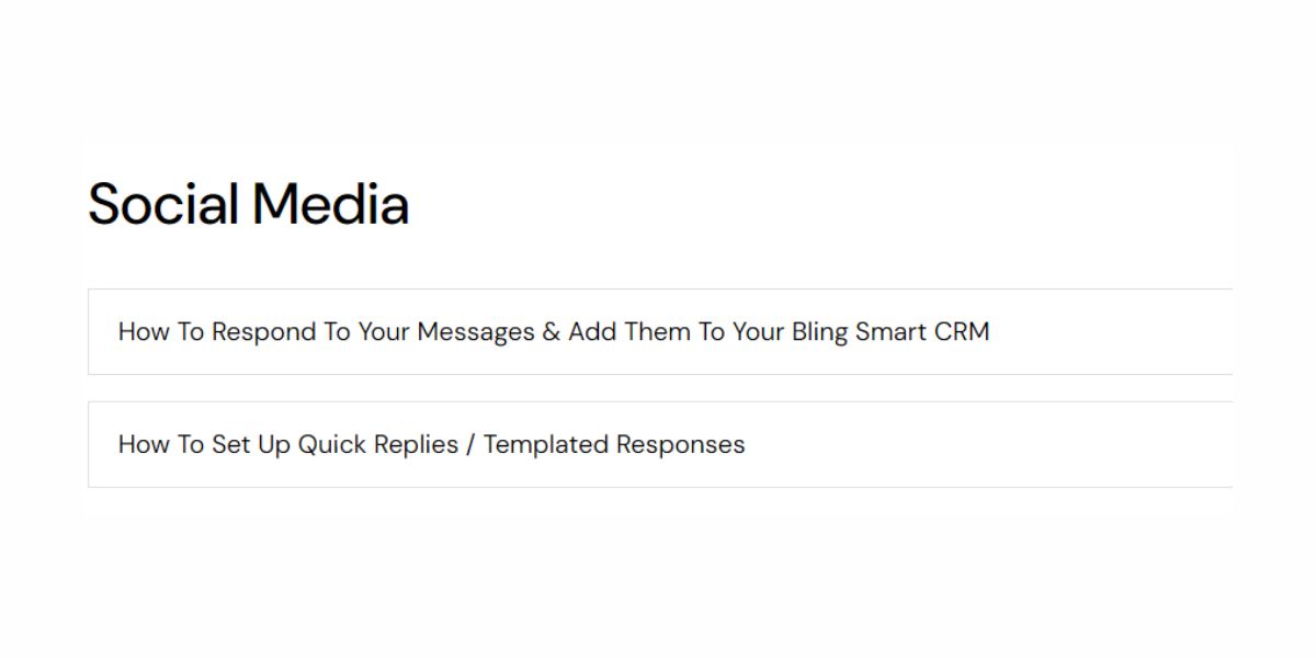 Bling | How to Social Media Message Manage